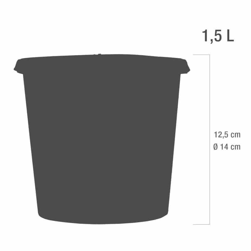 1,5 lítra Eco Line Sharps bakka