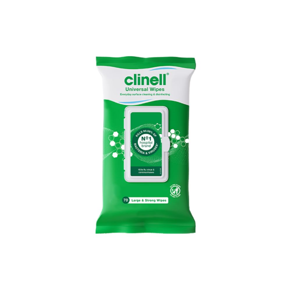 Clinell Universal Wipes Pakki með 70