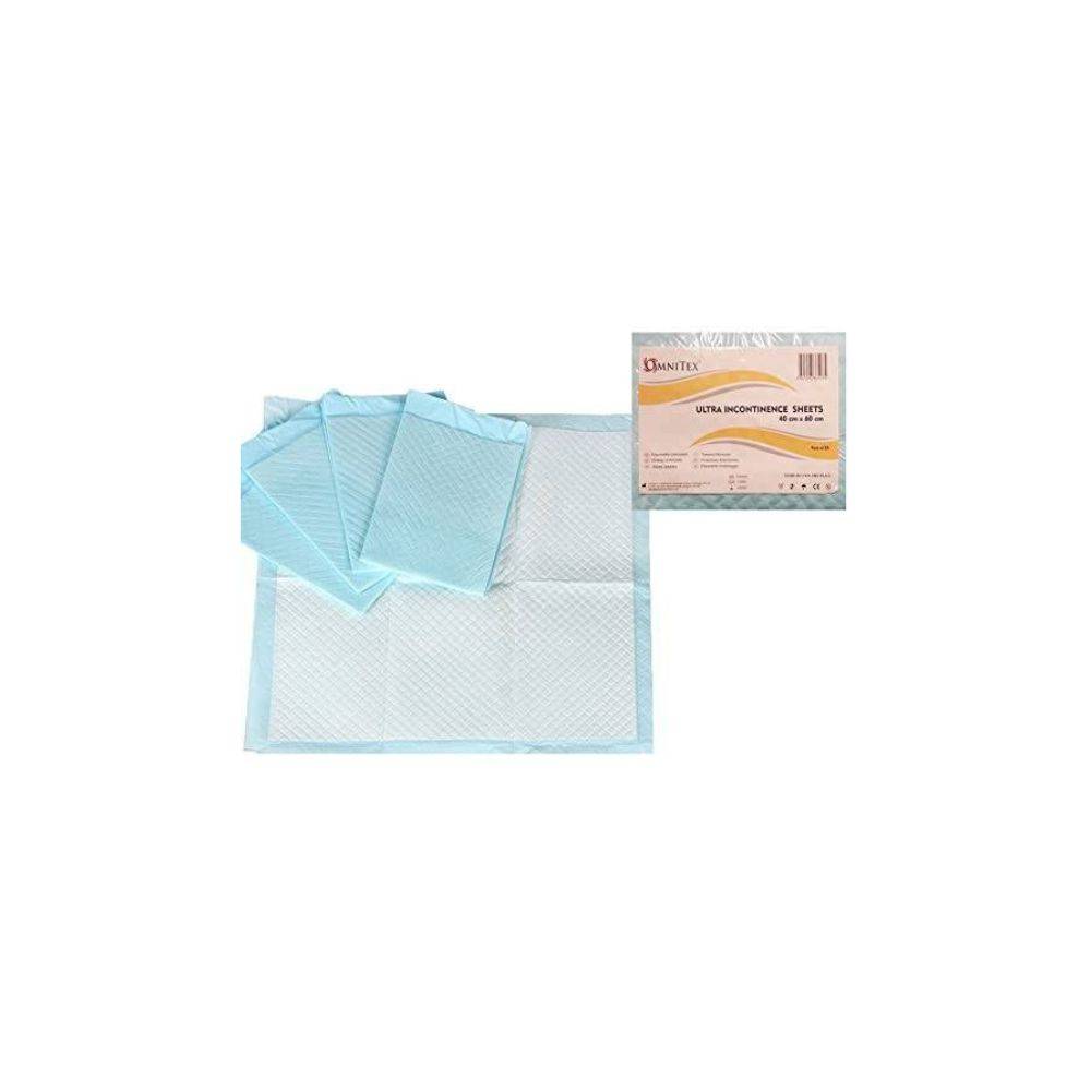 Omnitex 40cm x 60cm Ultra einnota þvaglekablöð fyrir stól 25 stk.