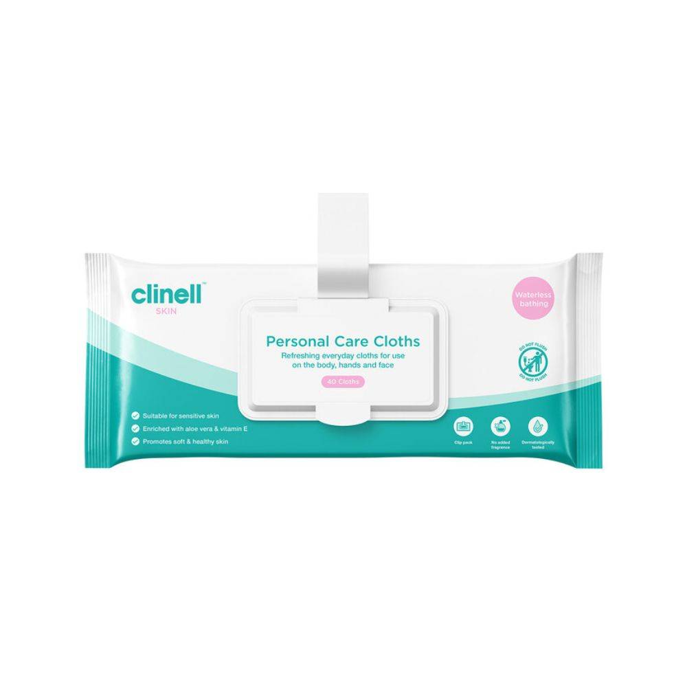 Carell Personal Care Wipes Clip Pakki 40