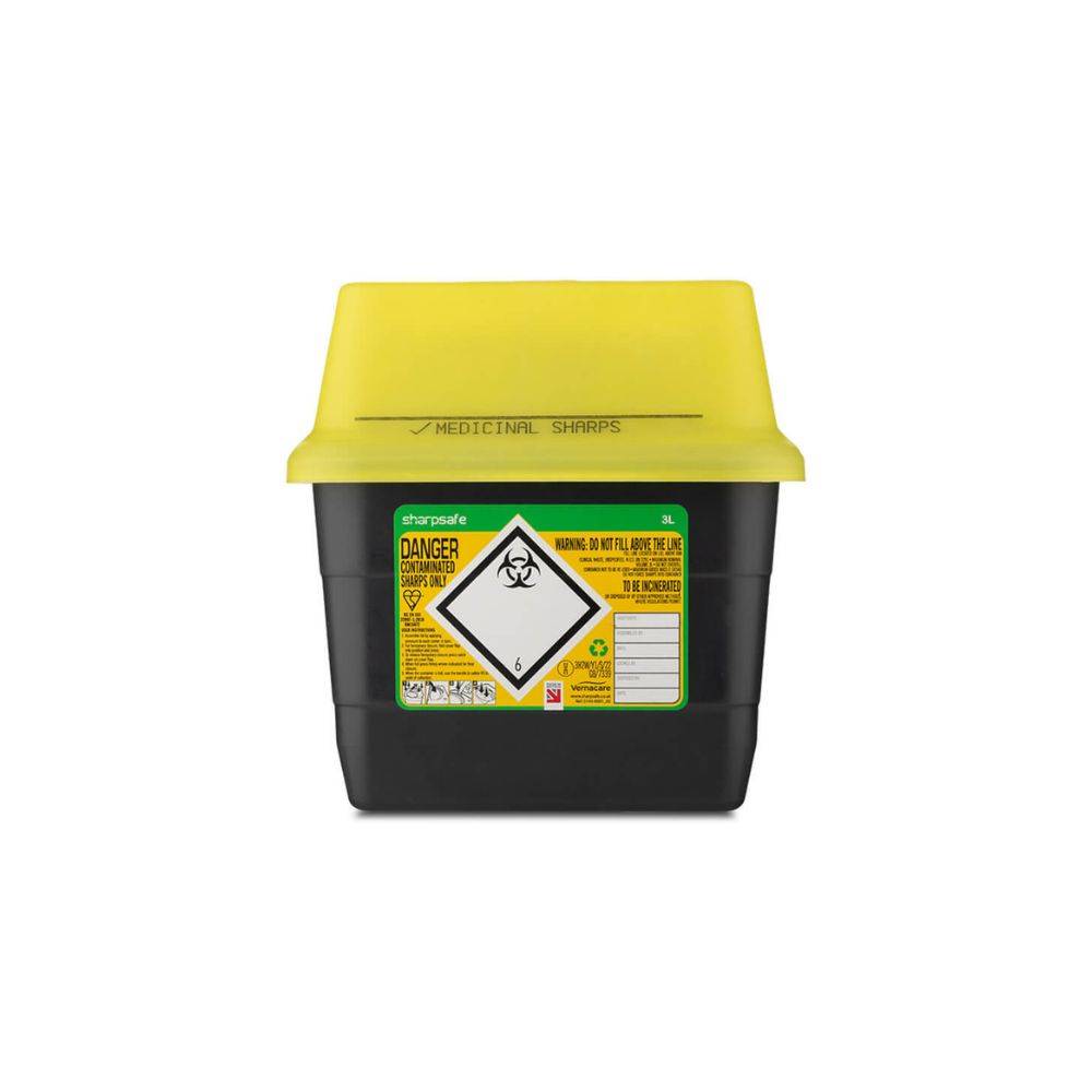 3 lítra Sharpsafe gulu stunguboxið