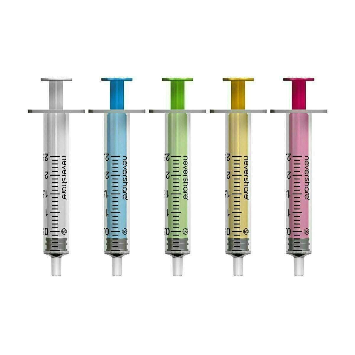 2,5 ml Nevershare blandaðar Luer sprautur