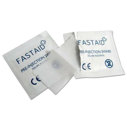 Fast Aid forsprautuþurrkur 70% áfengisþurrkur