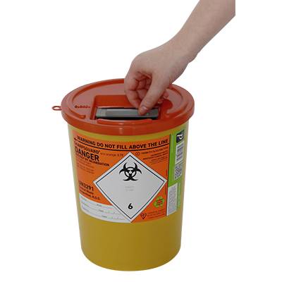 3,75 lítra Sharpsguard Orange Sharps Bin