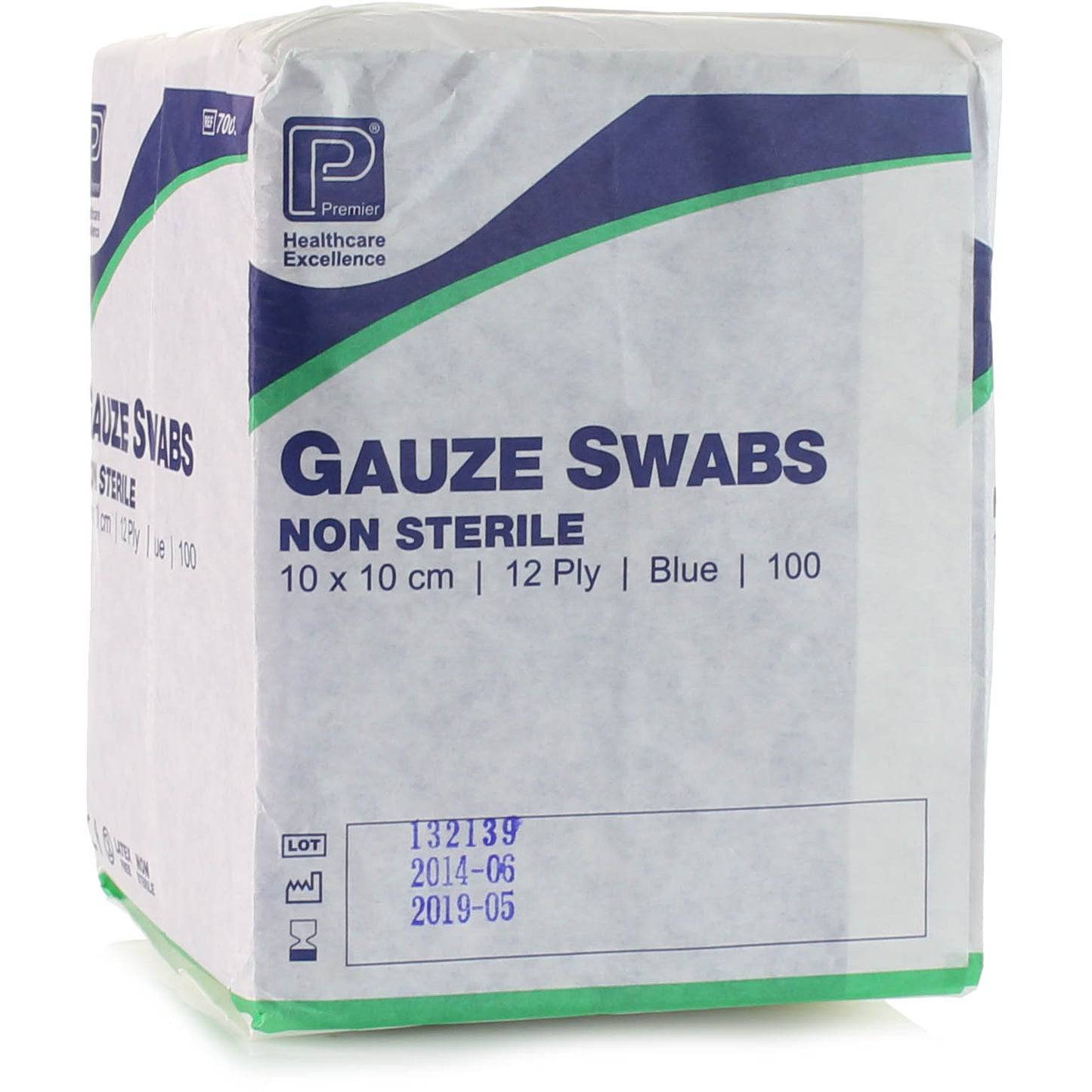 10 cm x 10 cm 12 laga Premier Blue Cotton Grisjaþurrkur 100 stk.