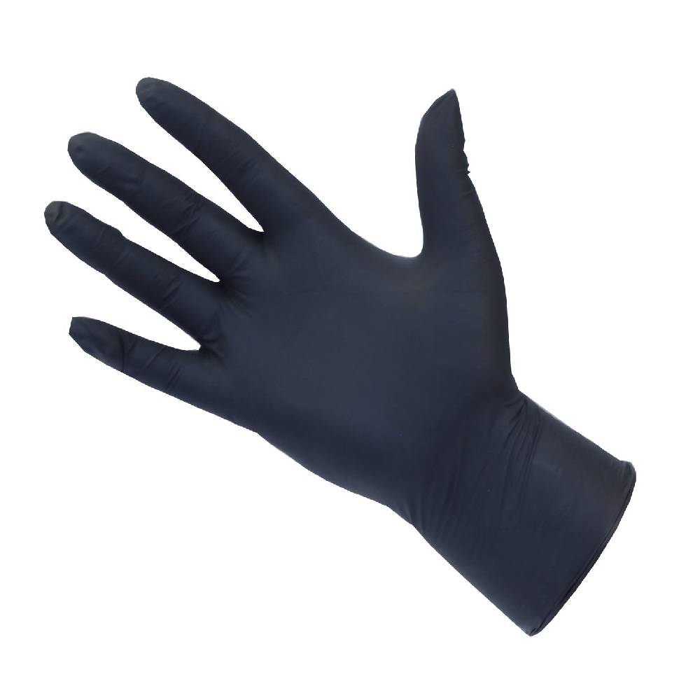 PRO UltraFLEX Black Nitrile Hanskabox með 100 stk
