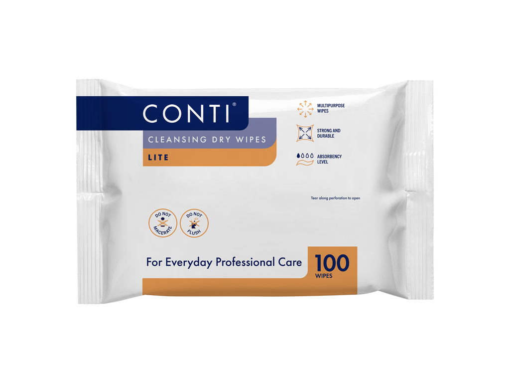 Conti Cleansing Dry Wipes Lite lítill 100 stk