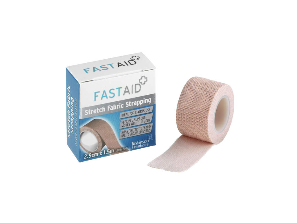 Fast Aid teygjanlegt efnisband 2,5 cm x 1,5 m