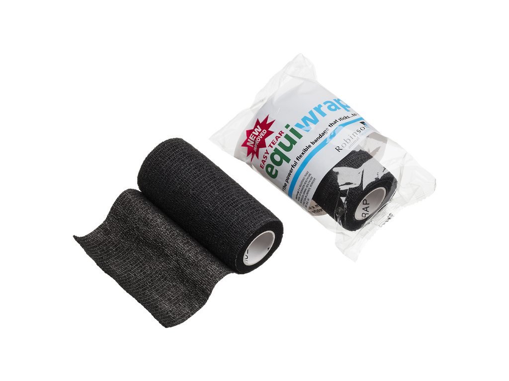 10cm x 4,5m Equiwrap Cohesive Bandage Black