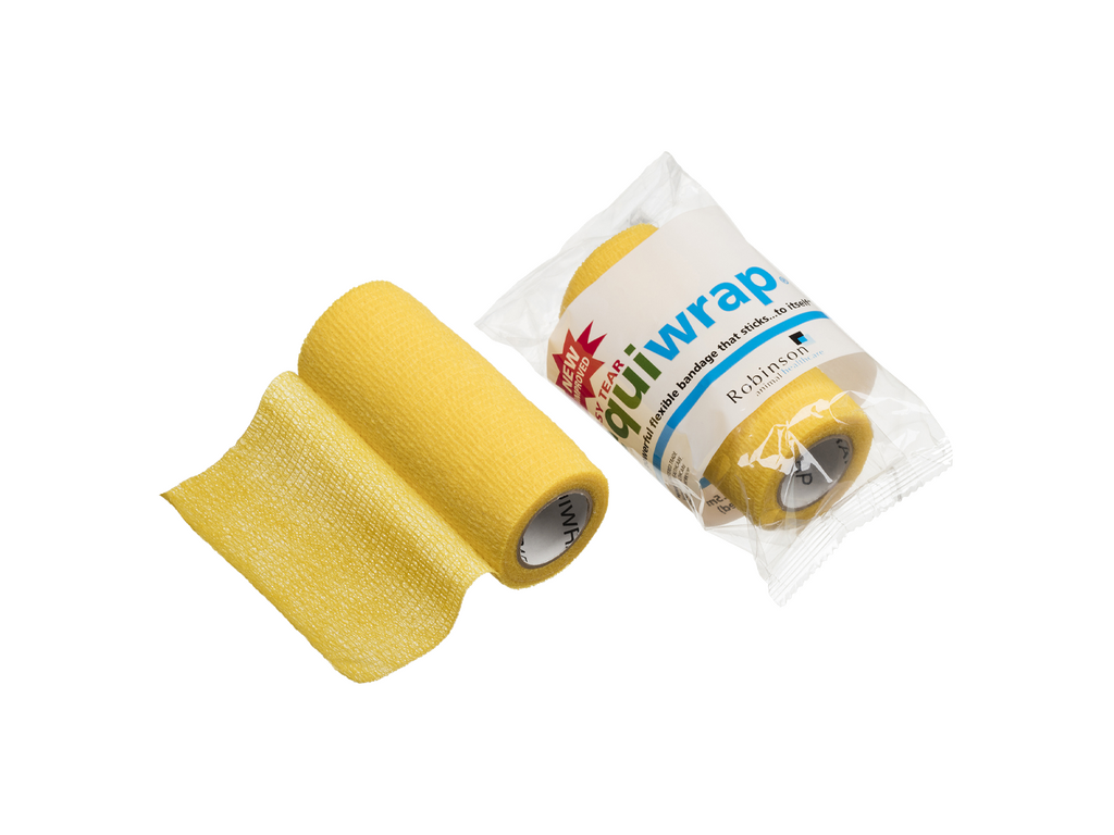 10cm x 4,5m Equiwrap Cohesive Bandage Gult