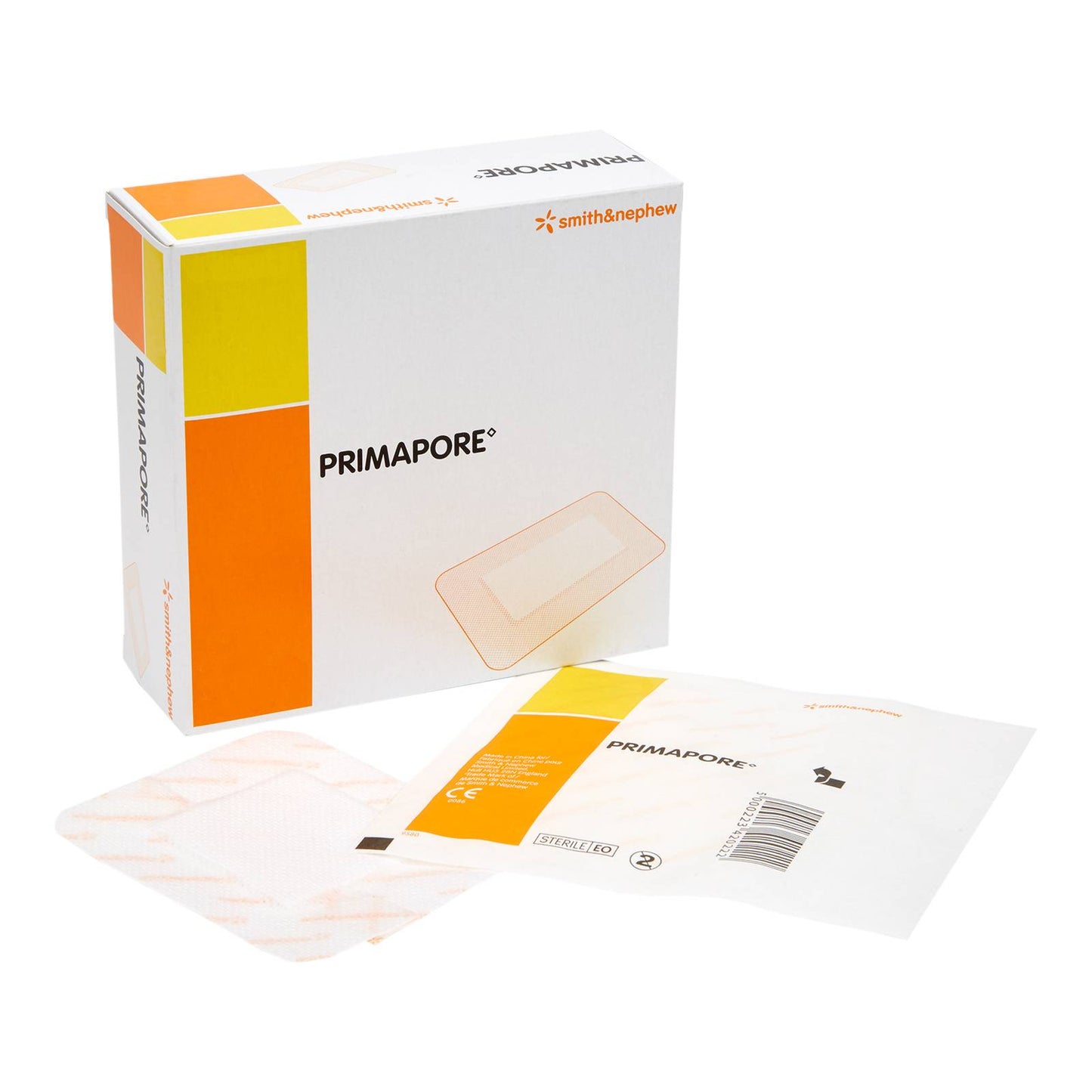 10cm x 8cm Primapore gleypið umbúðir með límum ramma