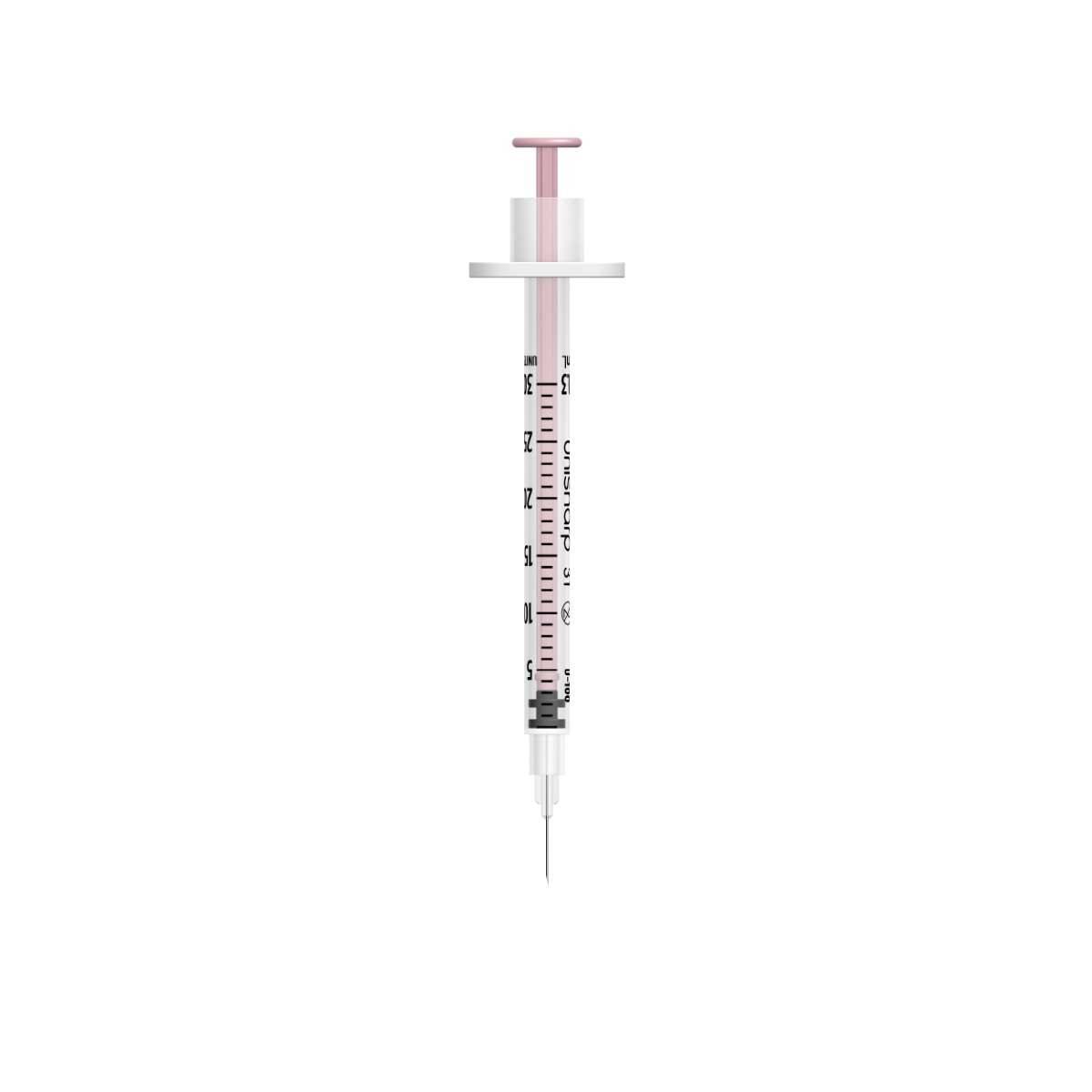 0,3ml 8mm 31g Unisharp sprauta og nál u100