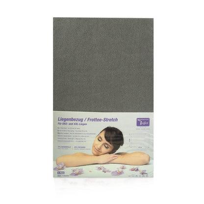 80 x 195 cm Terry Fitted Sheet for Exam & ECG Tables Grey