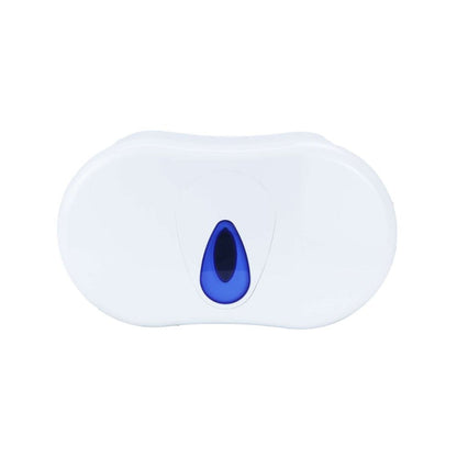 PRO Micro Jumbo Twin Toilet Roll Dispenser White Plastic