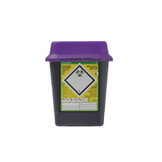 5 lítra Sharpsafe fjólubláur skarpskúffa