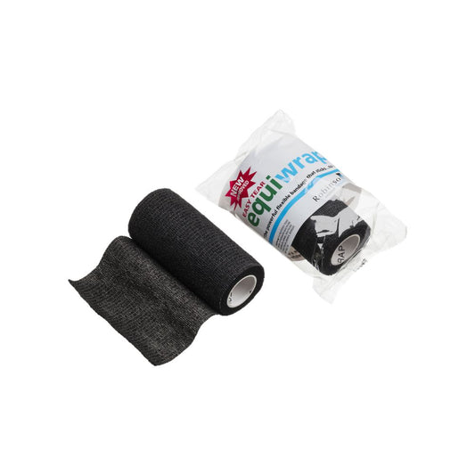 10cm x 4,5m Equiwrap Cohesive Bandage Black