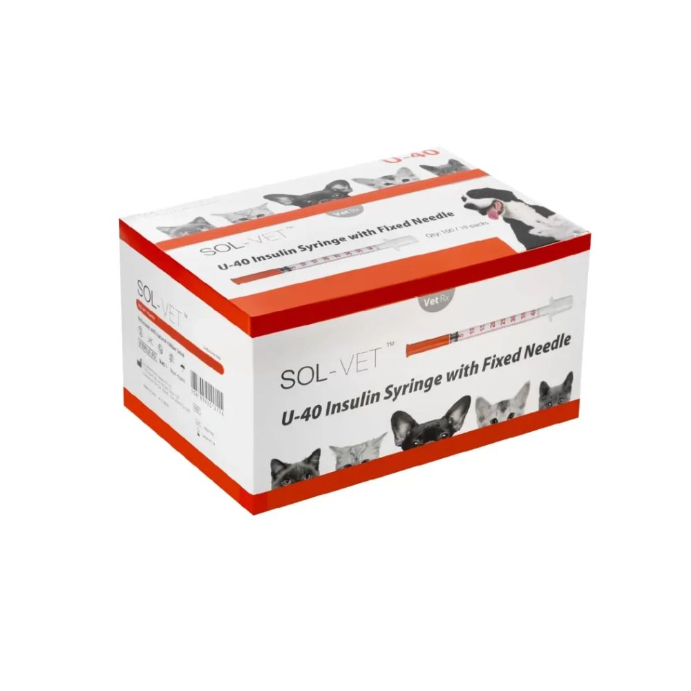 Sol-Vet 1ml 29g x 0,5 tommu U40 sprauta með fastri nál