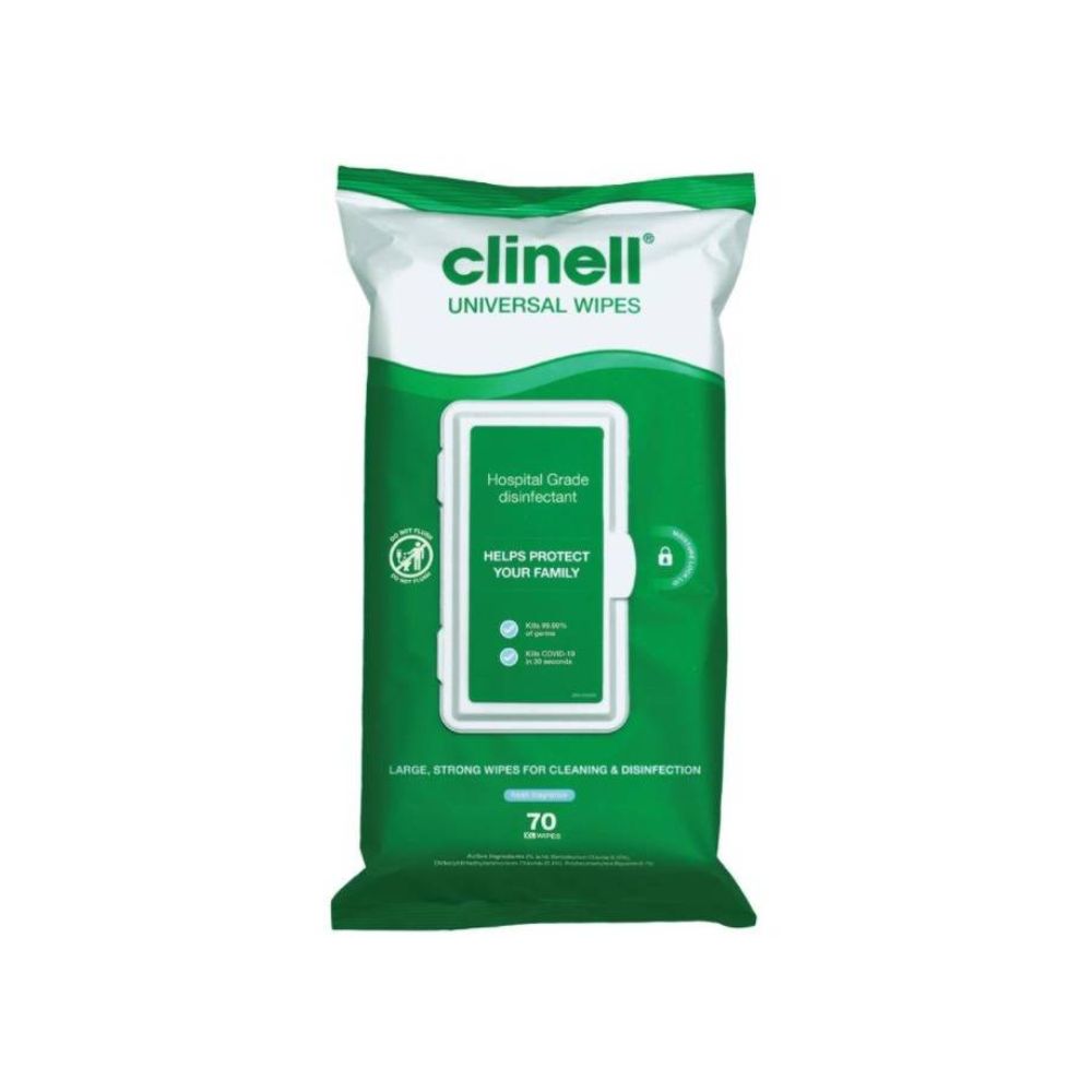 Clinell Universal Wipes Pakki með 70