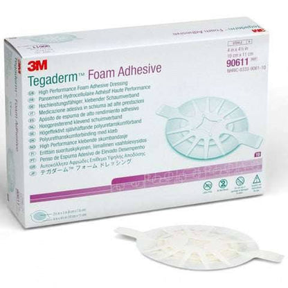 10cm x 10cm Tegaderm 3M Foam Adhesive Dressing sporöskjulaga