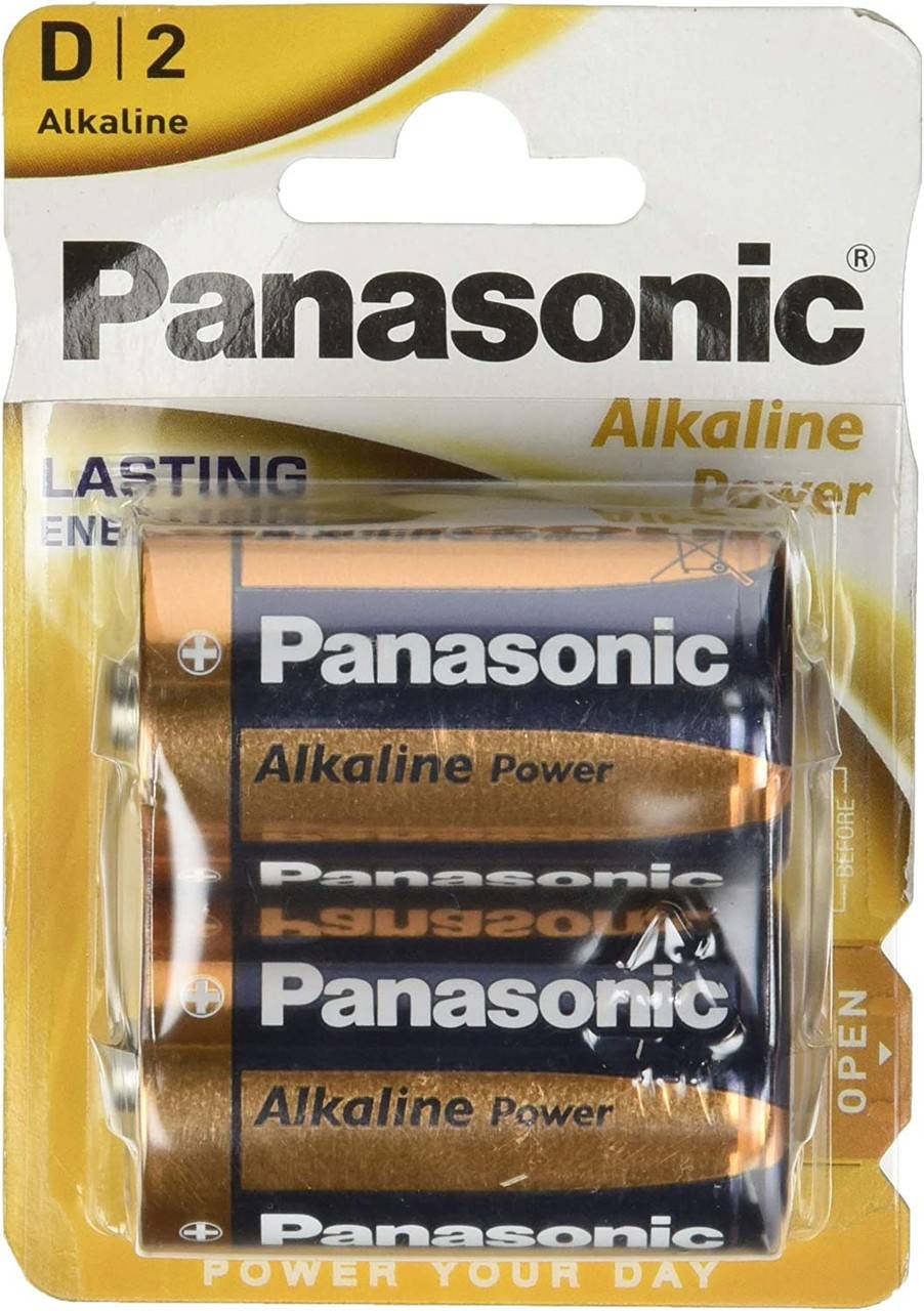 Panasonic D Cell rafhlöðupakka með 2