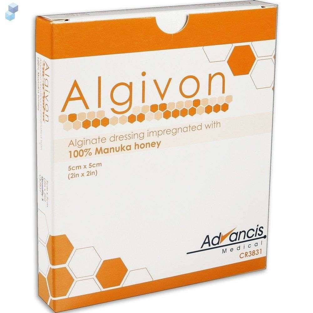 Algivon 5cm x 5cm Manuka hunangsdressingar