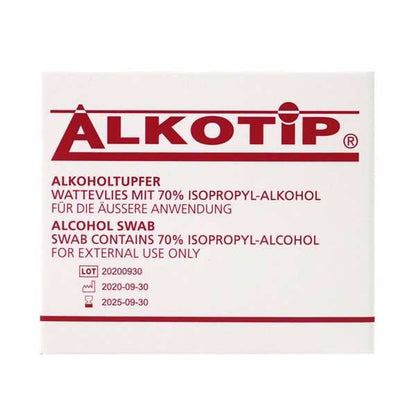 Alkotip - Alkotip 70% Pre Injection Alcohol Swabs Pack of 250 - ALK0002 UKMEDI.CO.UK UK Medical Supplies