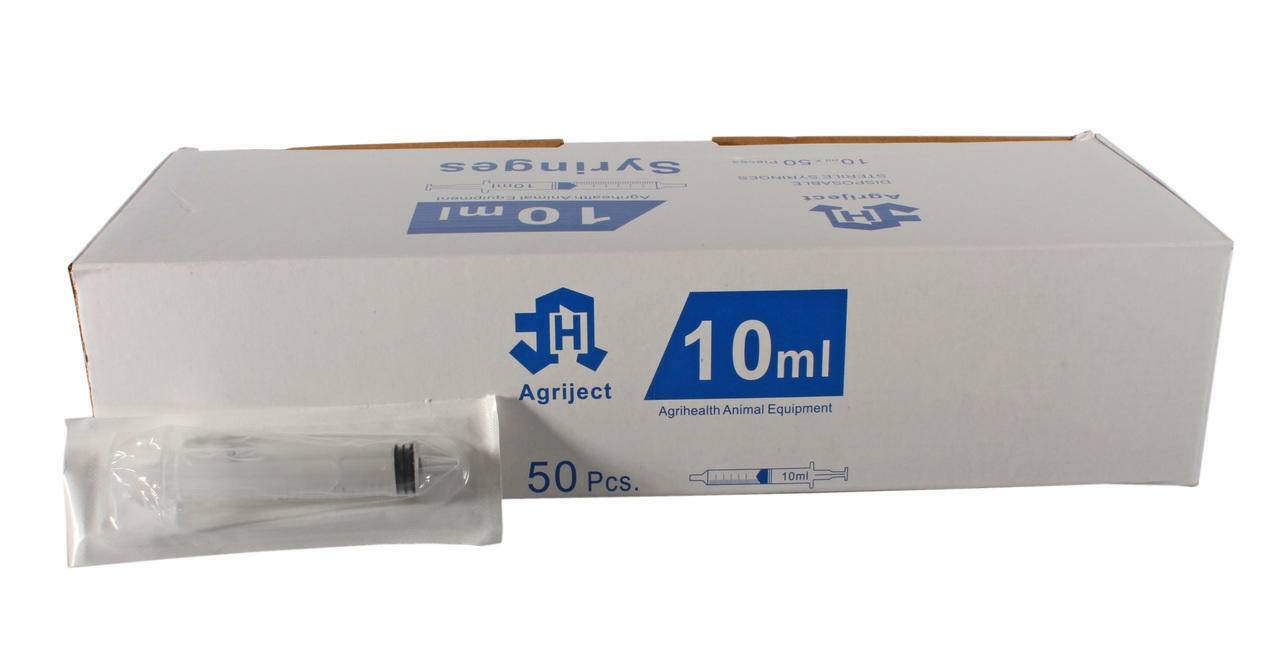 10ml Agriject Syringe Luer Slip Side Tip 178880 UKMEDI.CO.UK