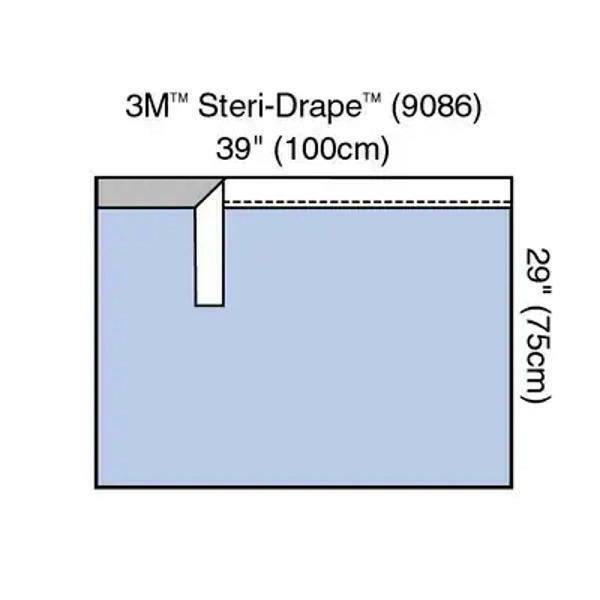 3M Steri-Drap Límhandklæðaklæðning 100cm x 75cm