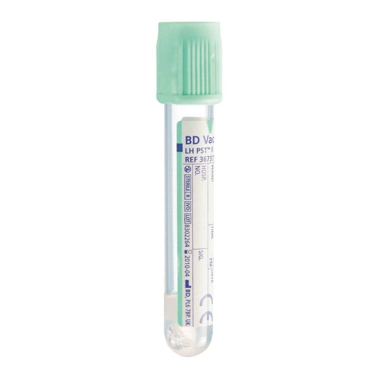 BD Vacutainer Tube Pst Ii Plasma 3ml Light Green Blood Collection Tubes 367373 UKMEDI.CO.UK