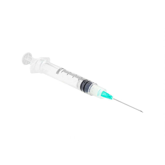 20ml 21g 1.5 inch Sol-Care Luer Lock Safety Syringe and Needle 190072IM UKMEDI.CO.UK