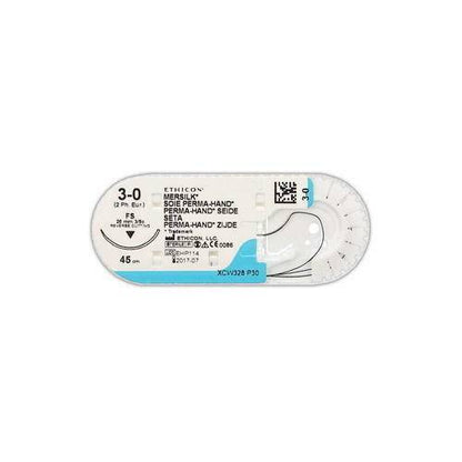 Mersilk Suture Cutting P Nál:26mm 45cm Svartur 3-0 2 Einn