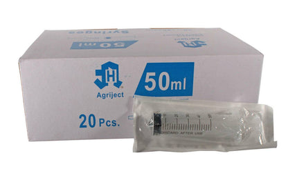 50ml Agriject Syringe Luer Slip Side Tip - UKMEDI