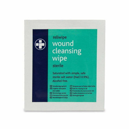 Reliwipe Moist Saline Cleansing Wipes Pakki með 5