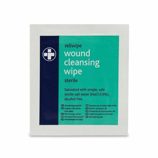 Reliwipe Moist Saline Cleansing Wipes Pakki með 5