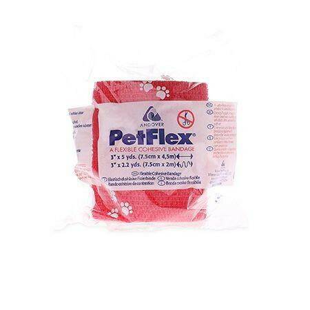 Petflex sárabindi Rauður 7,5cm