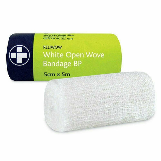 WOW sárabindi 5cm x 5m White Open Wove