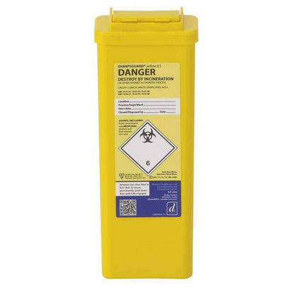 0,5 lítra Sharpsguard Yellow Sharps tunnur