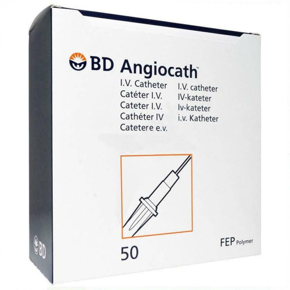 14g BD Angiocath I.V. Holleggur 1,8 tommur 277ml/mín