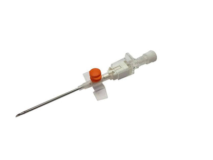 14G appelsínugult 1,75 tommu Terumo Versatus vængjað og portað IV Cannula