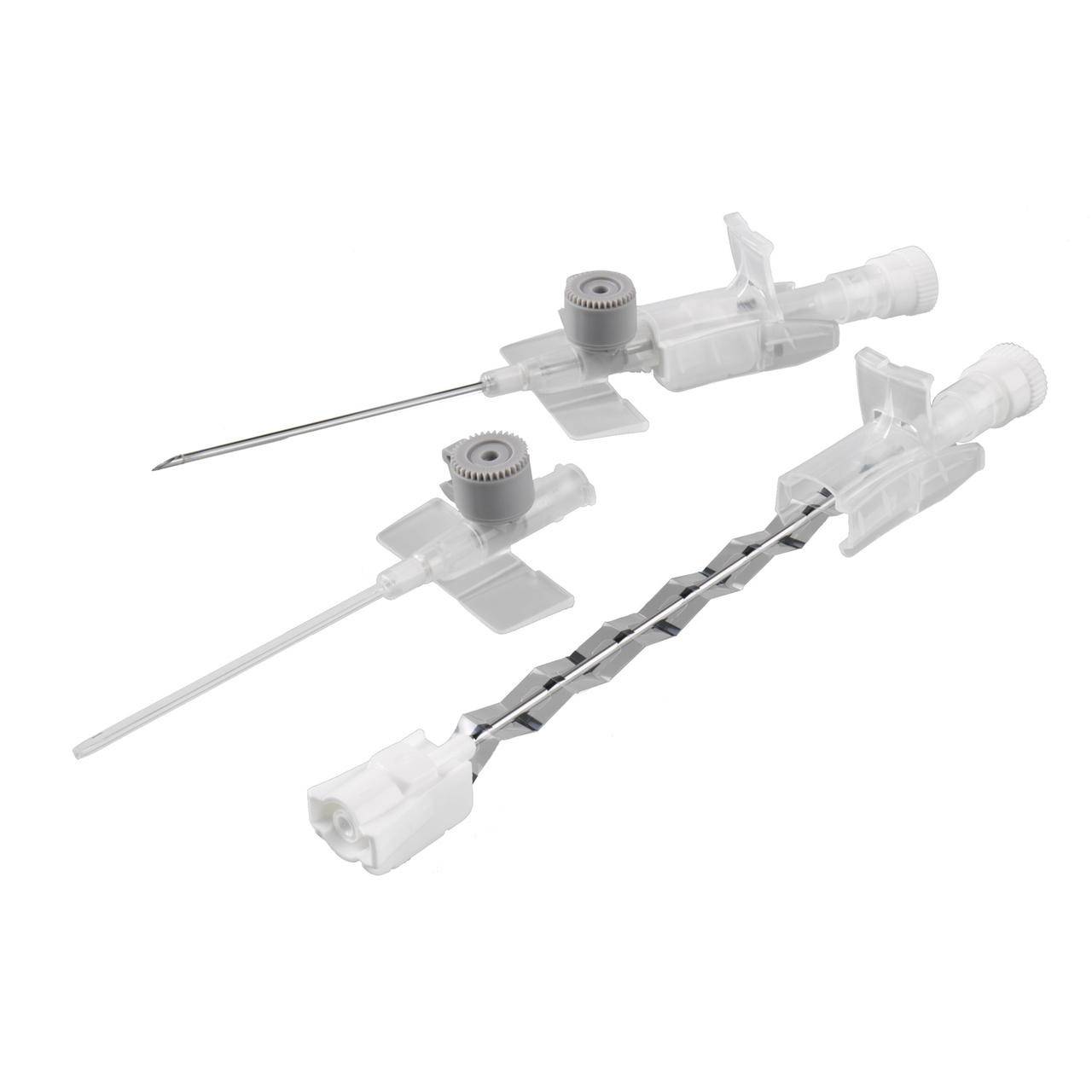 16g 45mm grá BD Venflon Pro öryggiscannula með inndælingartengi