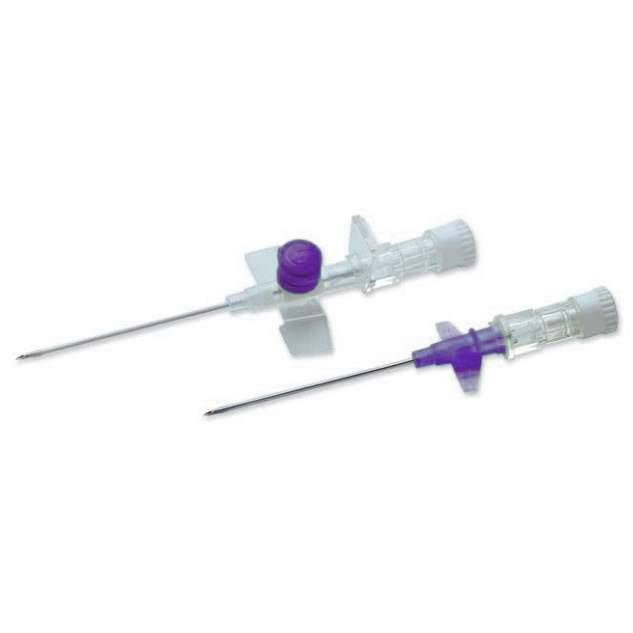 26g Violet 0.75 inch Terumo Versatus Winged and Ported IV Cannula - UKMEDI