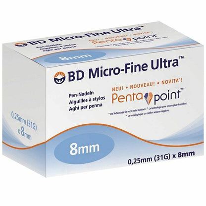 31g 8mm BD Micro-Fine Ultra Pennálar Penta Point