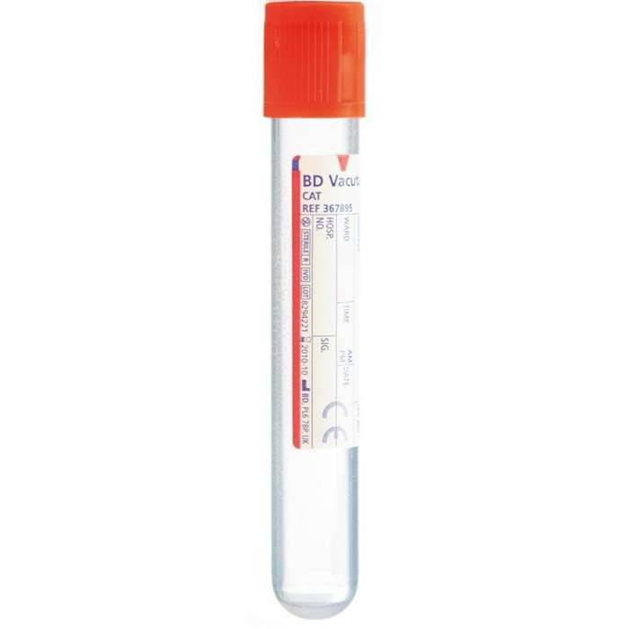 BD Vacutainer 10ml Serum rauð blóðsöfnunarrör