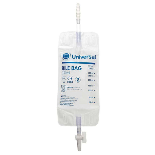 Universal Sterile Bile Collection Bags With Wide Bore Connector (350 ml)