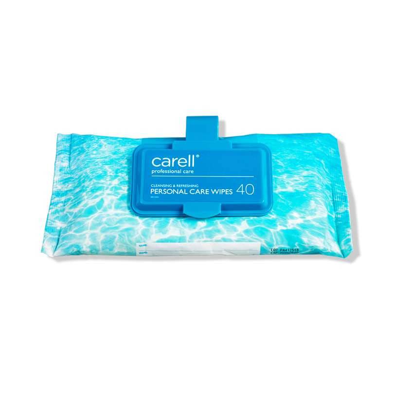 Carell Personal Care Wipes Clip Pakki 40