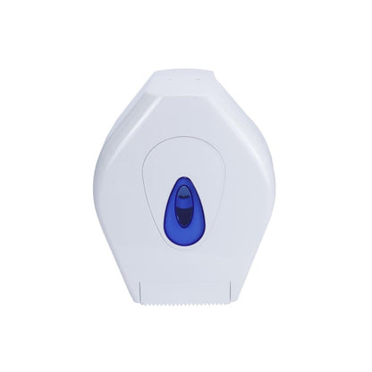 PRO Mini Jumbo Toilet Roll Dispenser White Plastic