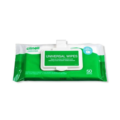 Clinell Universal Wipes Clip Pakki 50