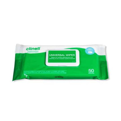 Universal Wipes Lím bakpakki með 50