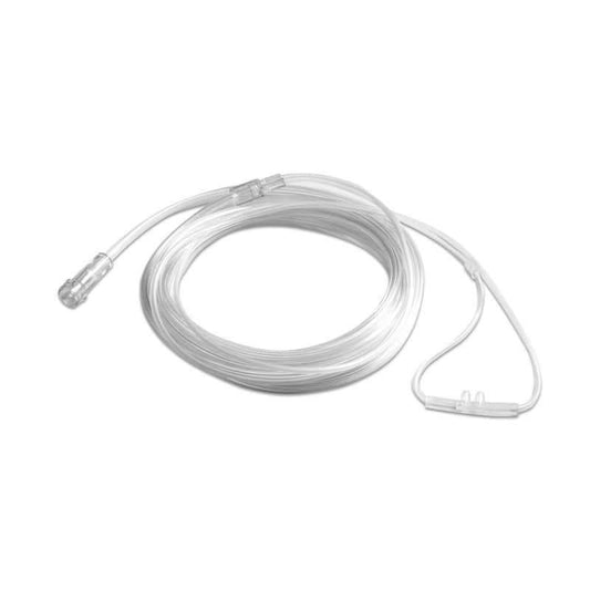 A pediatric oxygen nasal cannula with a standard connector and a tube length of 2.10 meters.