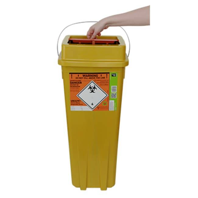 40 lítra Sharpsguard Eco Orange Theatre+ Sharps Bin